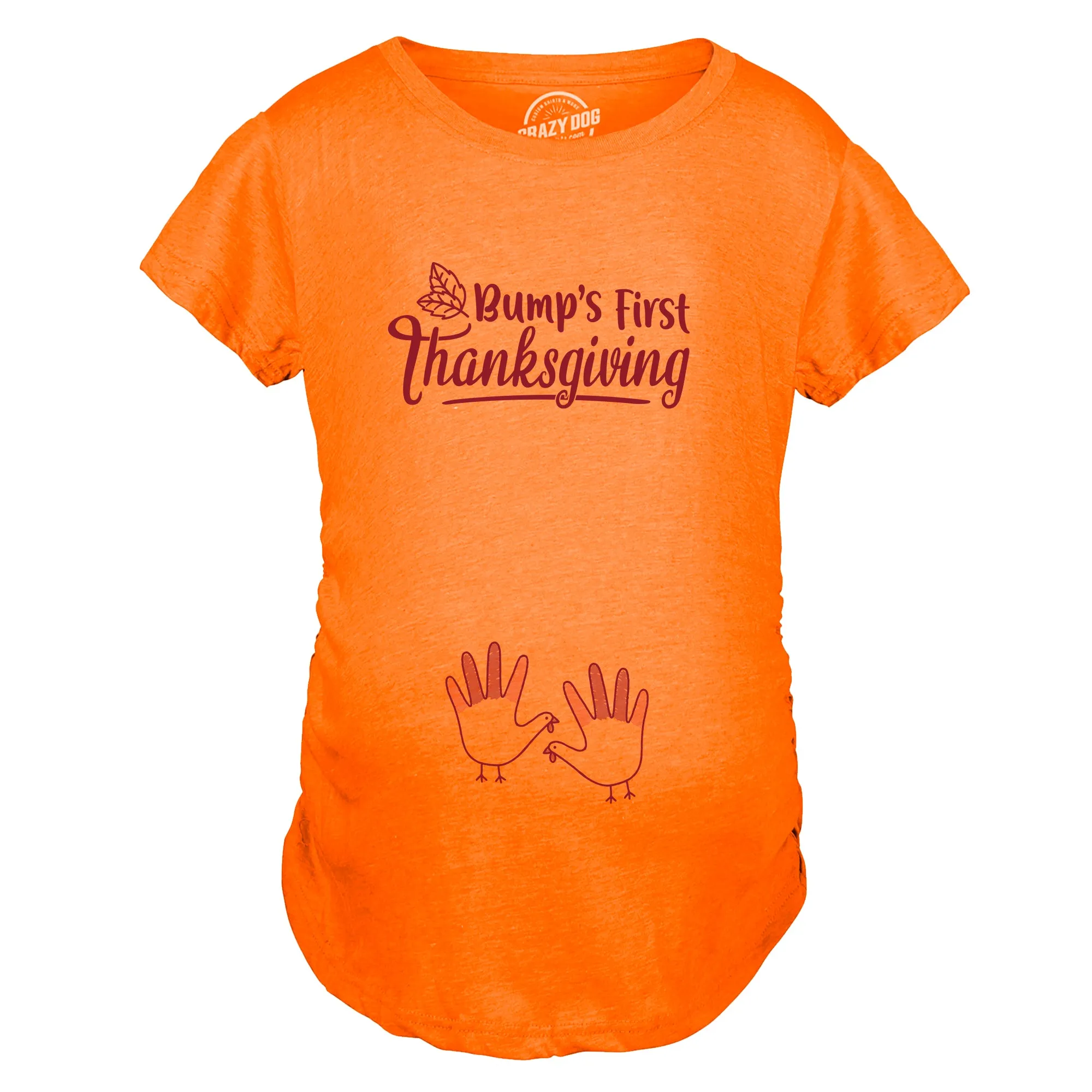 Bump's First Thanksgiving Maternity T Shirt