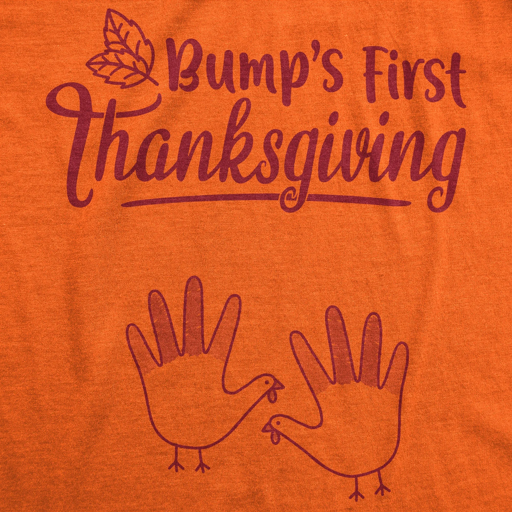 Bump's First Thanksgiving Maternity T Shirt