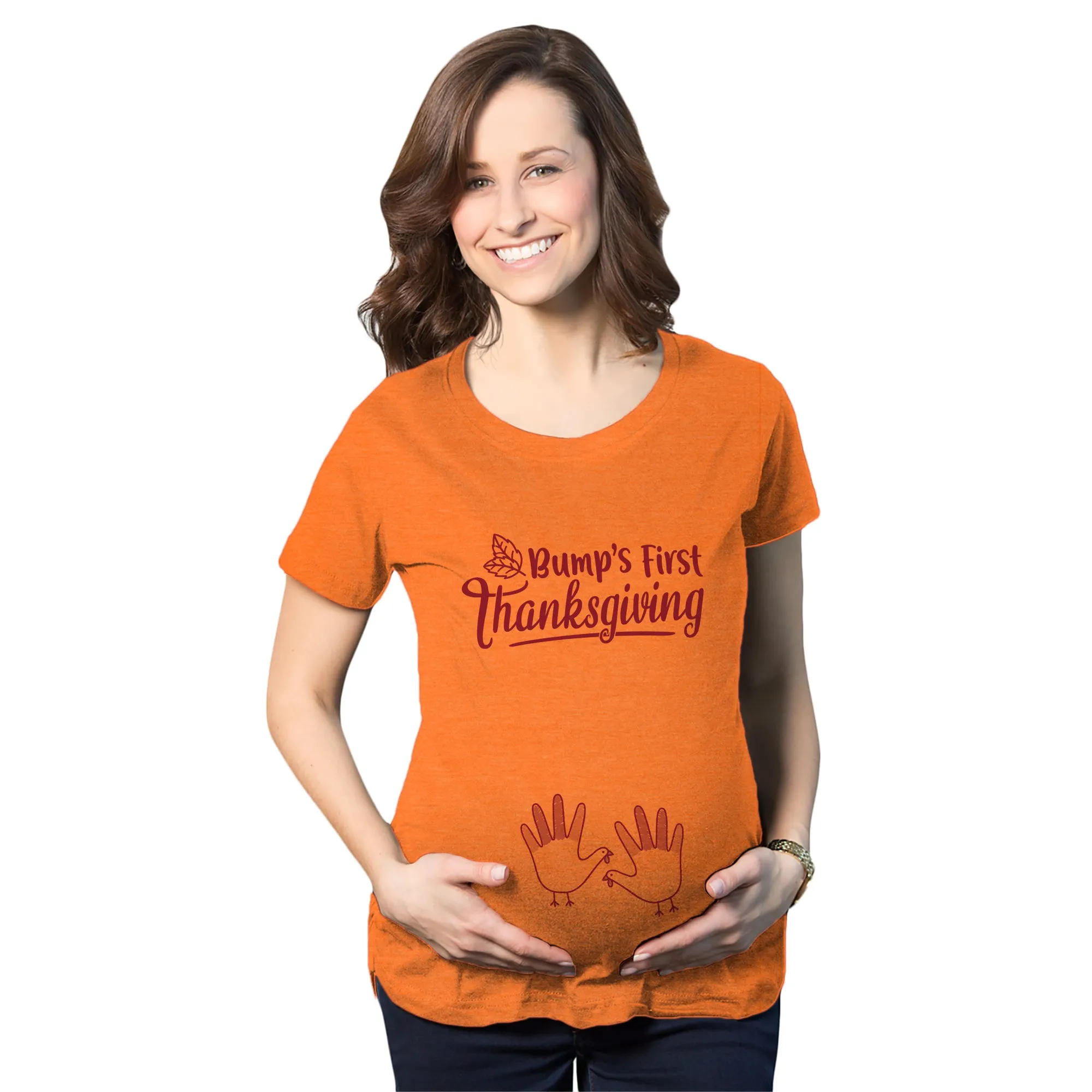 Bump's First Thanksgiving Maternity T Shirt