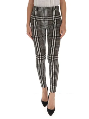 Burberry Checked Slim-Fit Trousers