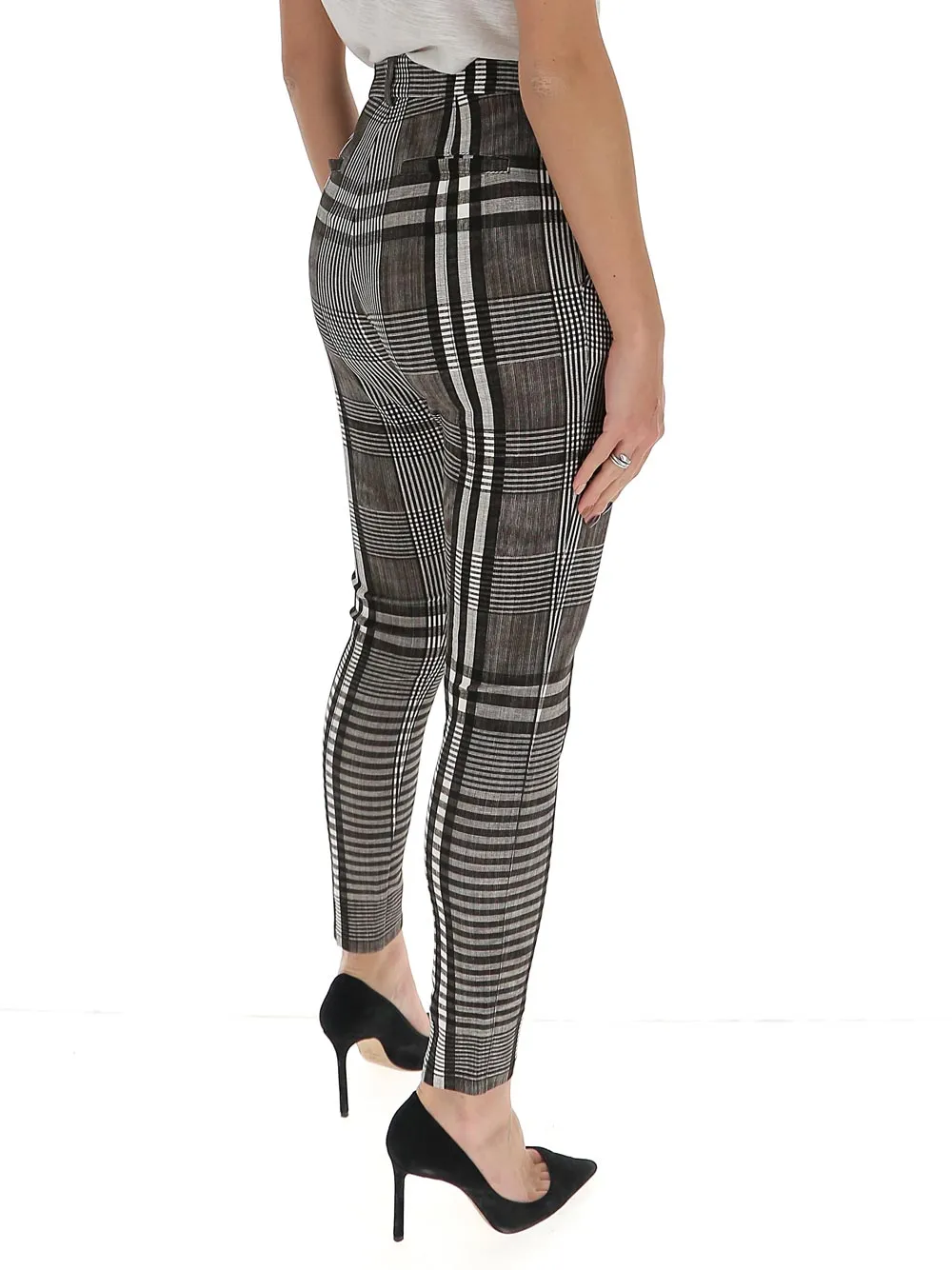Burberry Checked Slim-Fit Trousers