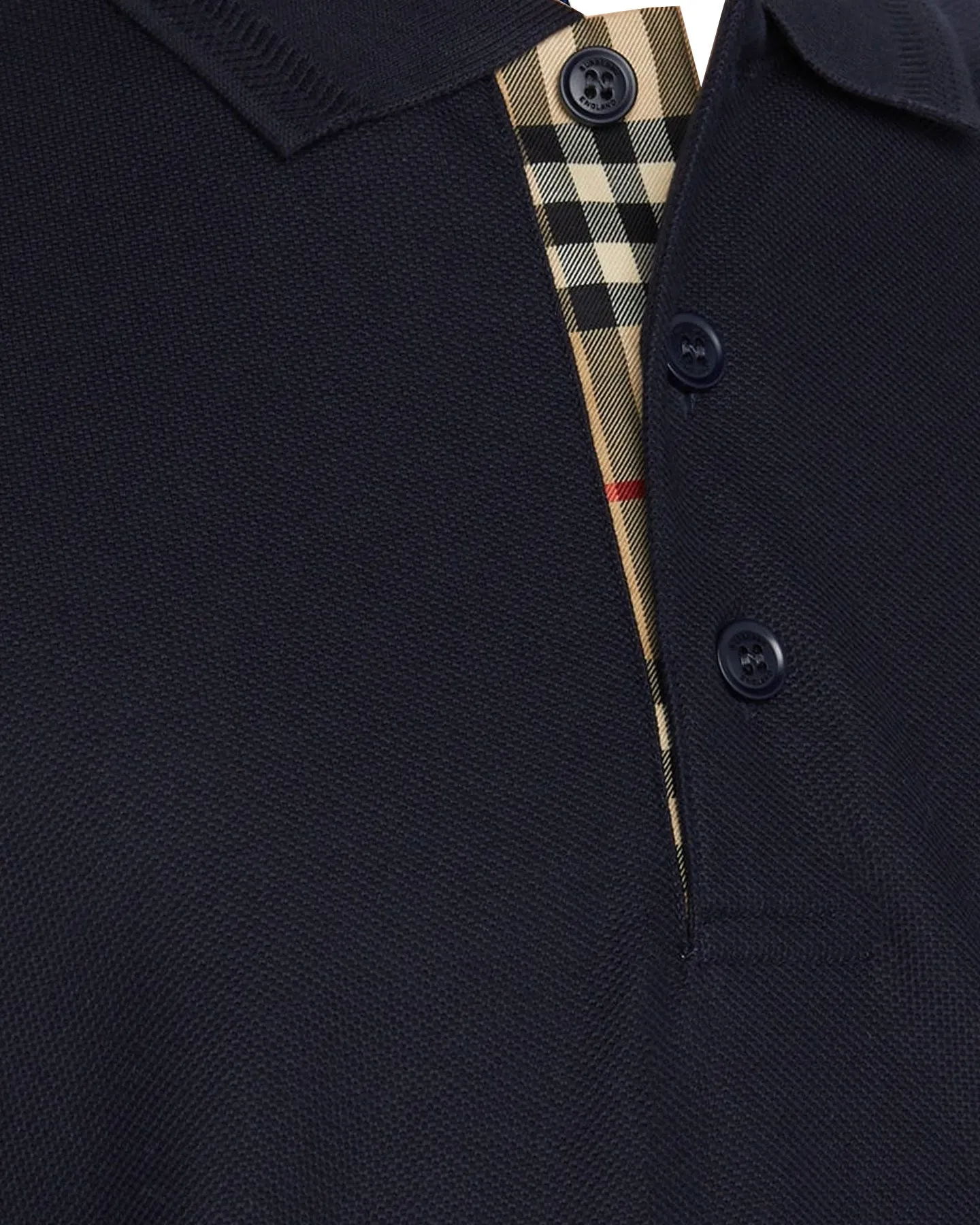 Burberry Polo Shirt Eddie Coal Blue Cotton Men Regular Fit XL REDUCED - SALE