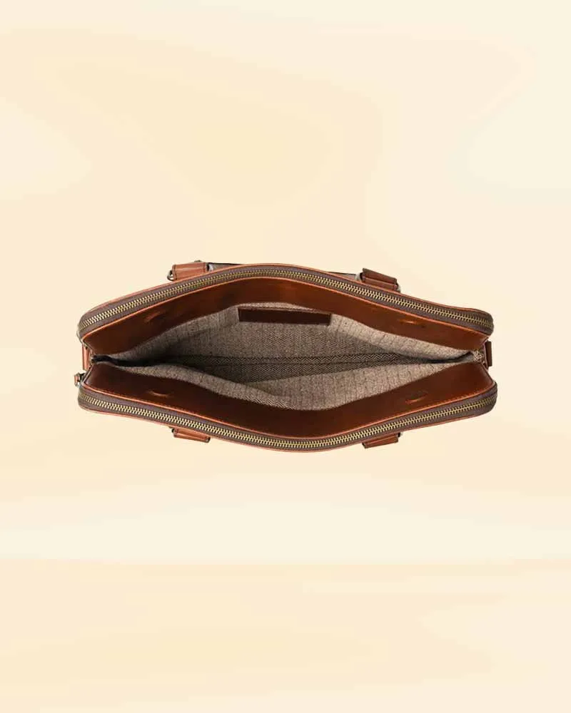Business leather Brief case
