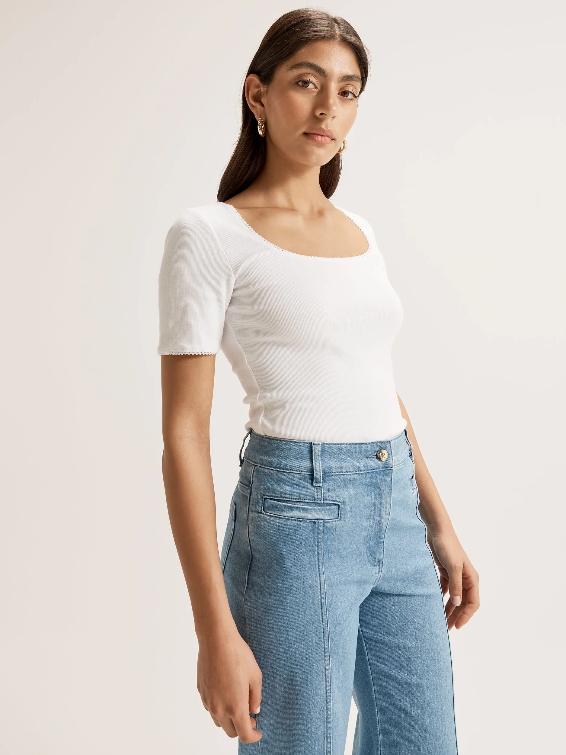 Rae Rib Top High Density Weave