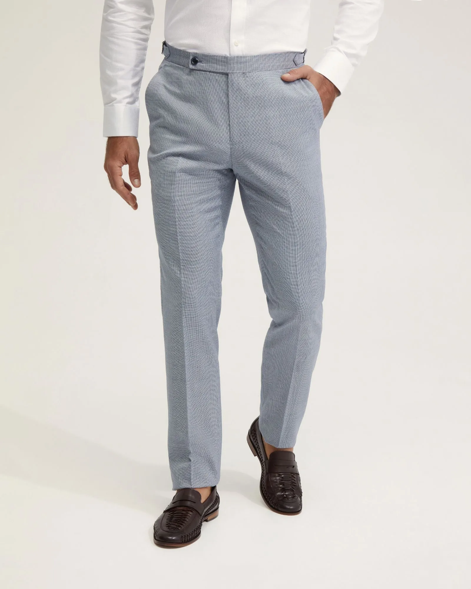 Byron Wool Suit Trousers With Side Tab