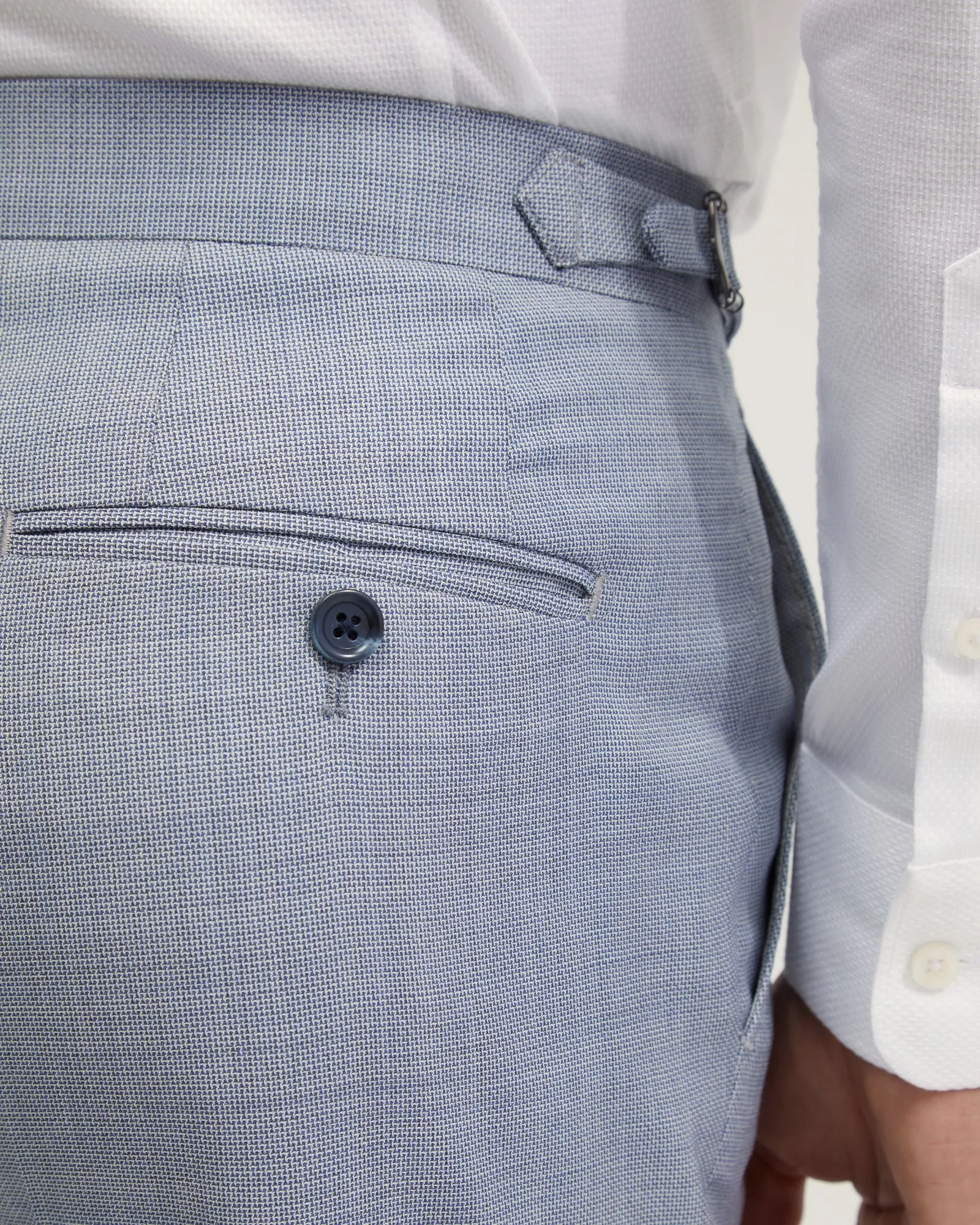 Byron Wool Suit Trousers With Side Tab