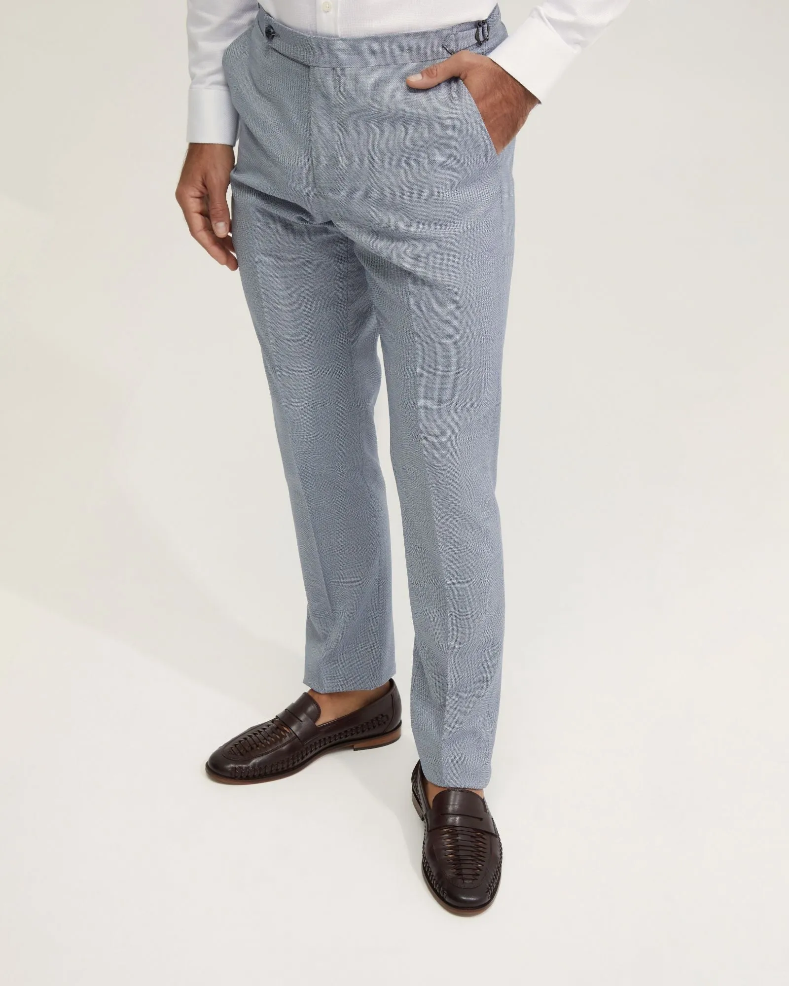 Byron Wool Suit Trousers With Side Tab