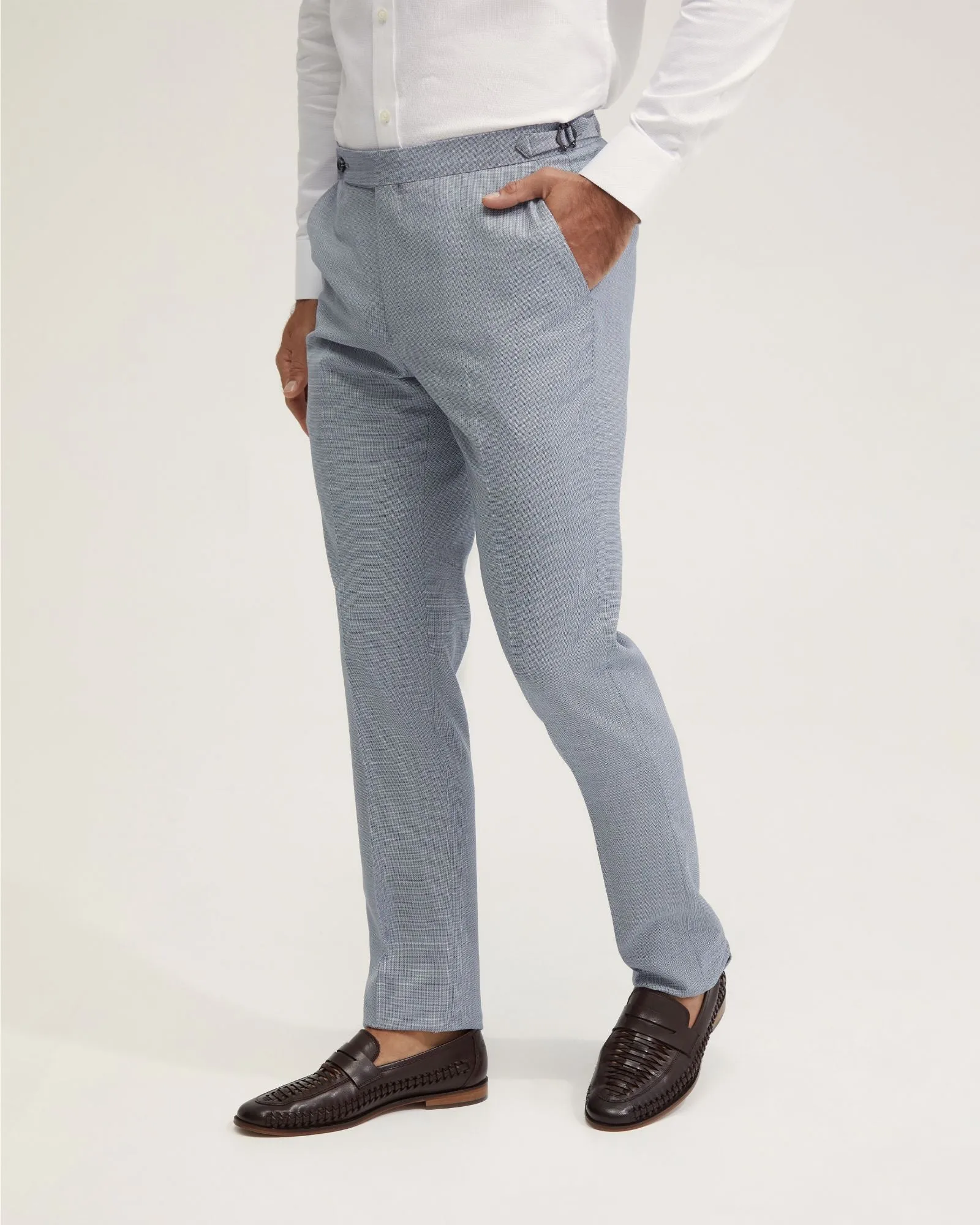 Byron Wool Suit Trousers With Side Tab