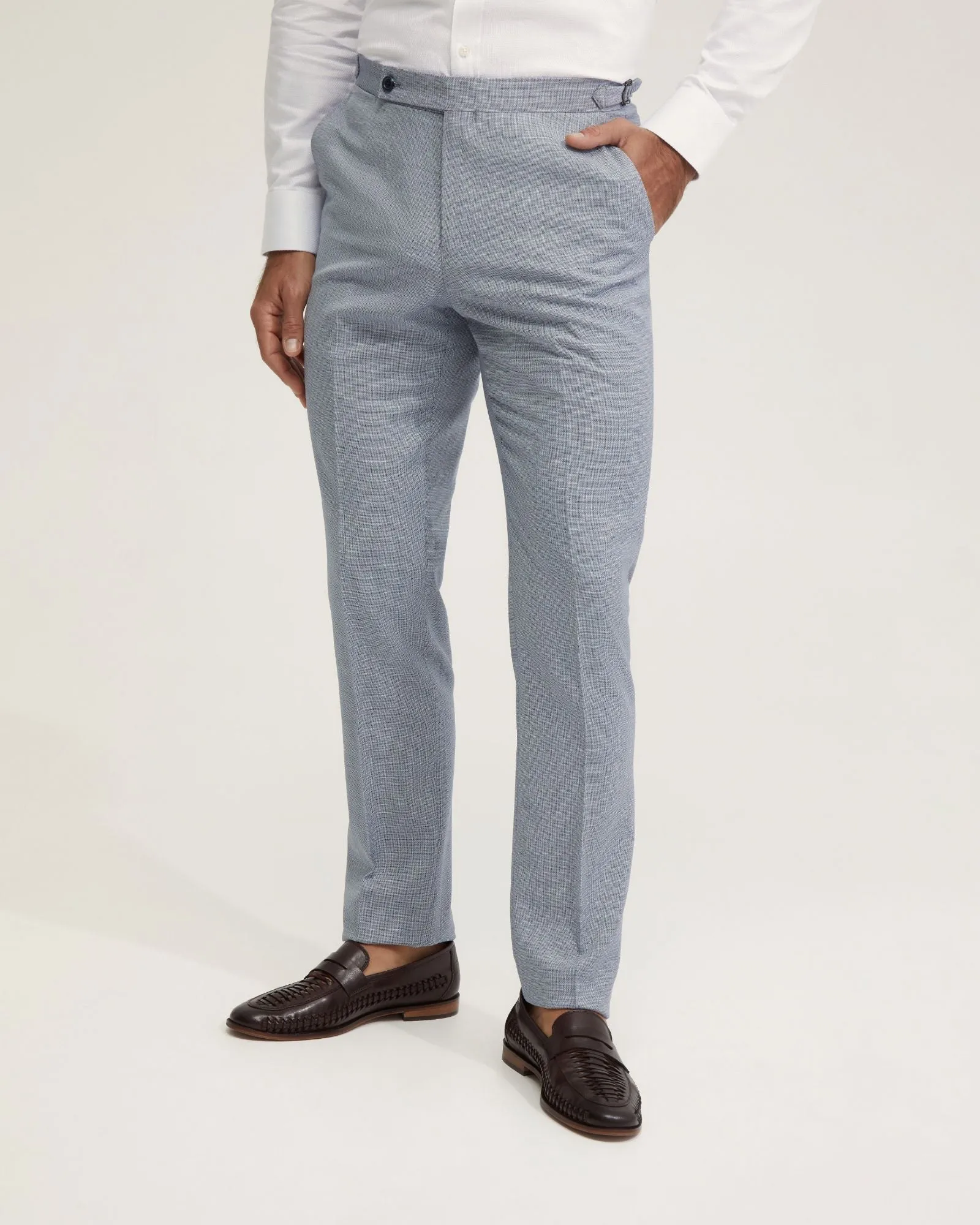 Byron Wool Suit Trousers With Side Tab