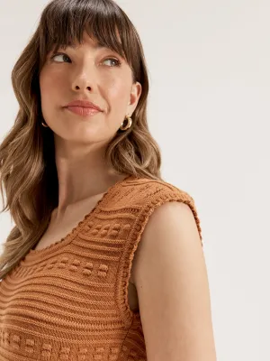 Cabana Knit Top Active Design UPF Protective Fabric