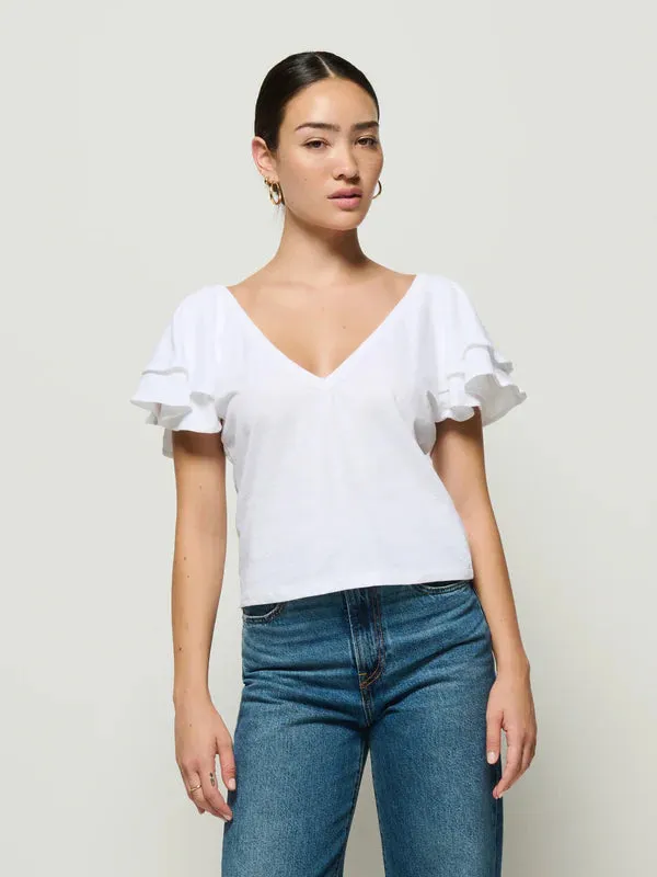 Breathable mesh lining MultiPurposeUtility Cadee V-Neck Top