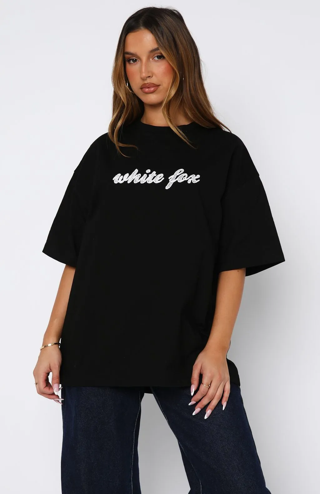 UVProtection Call On You Oversized Tee Black