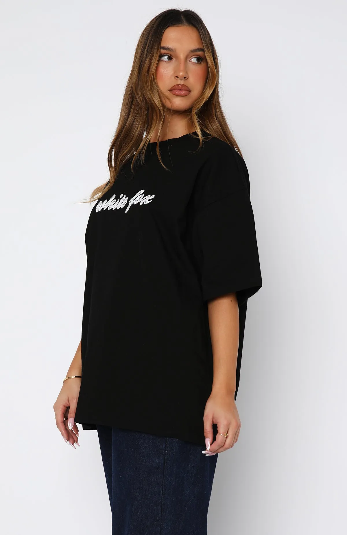 Call On You Oversized Tee Black NonChafeCollarTech