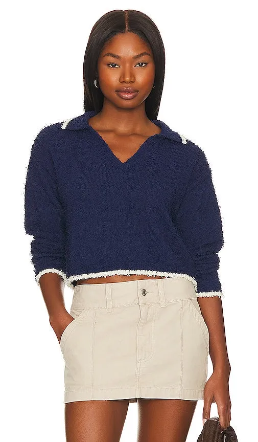 Callahan Corina Polo Sweater in Blue