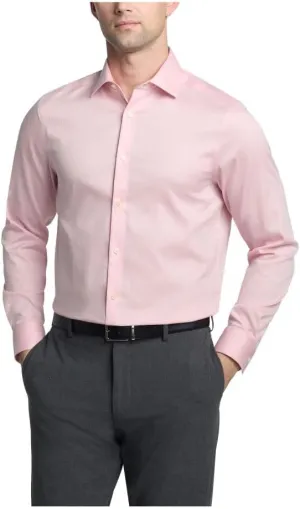 Calvin Klein Men's Dress Shirt Non Iron Stretch Slim Fit Solid