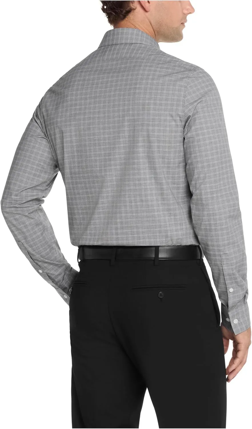 Calvin Klein Men's Dress Shirt Slim Fit Non Iron Stretch Check