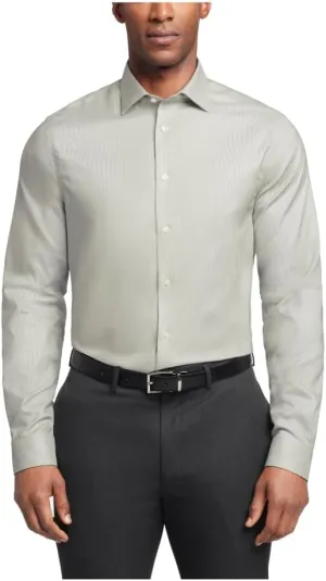 Calvin Klein Men's Dress Shirts Non Iron Stretch Regular Fit Print