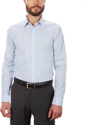 Calvin Klein Men's Non Iron Slim Fit Herringbone French Cuff Dress Shirt