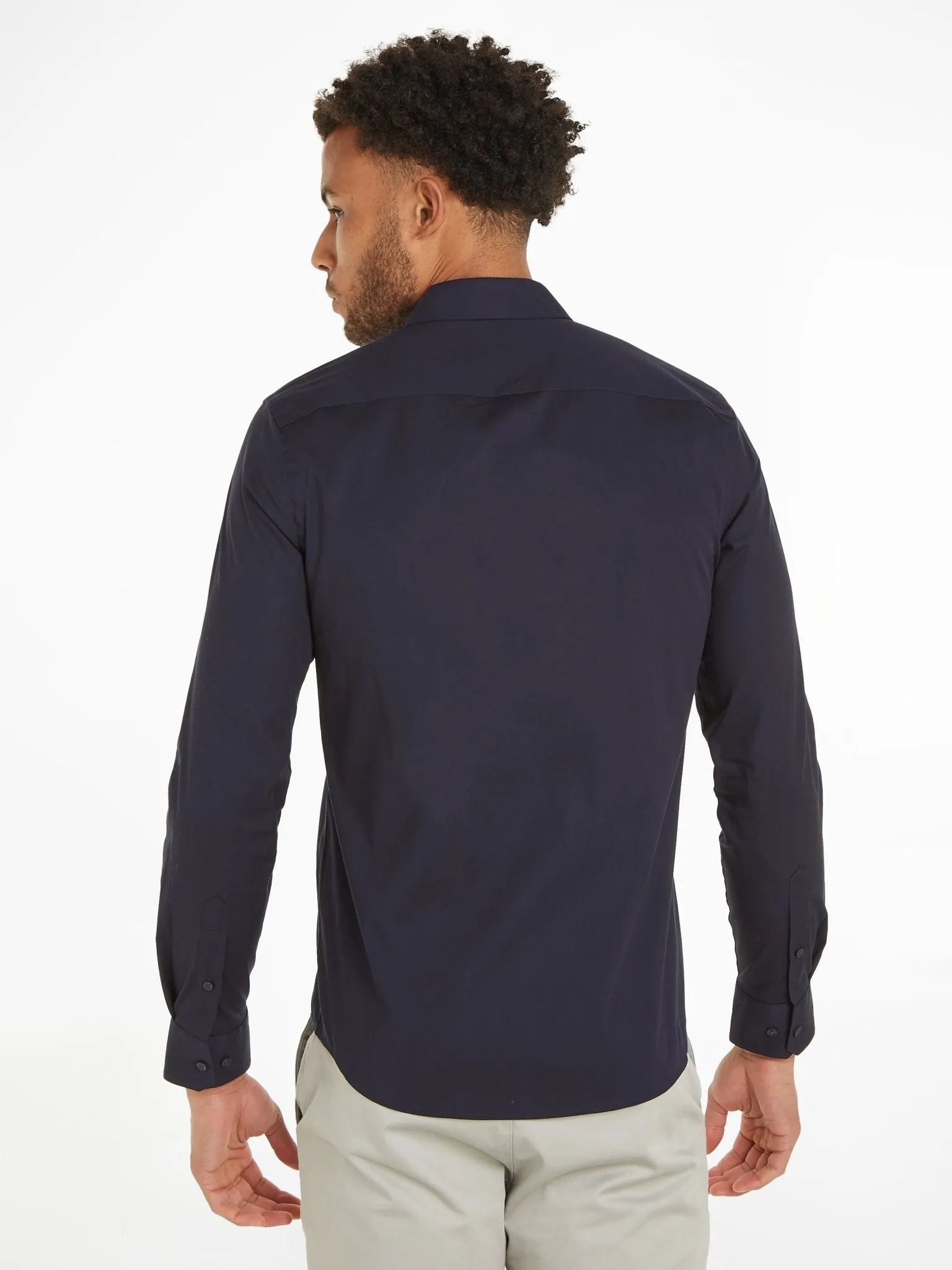 Calvin Klein Poplin Stretch Slim Shirt