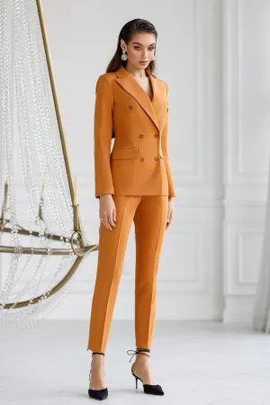 Camel Double Breasted Suit 2-Piece
