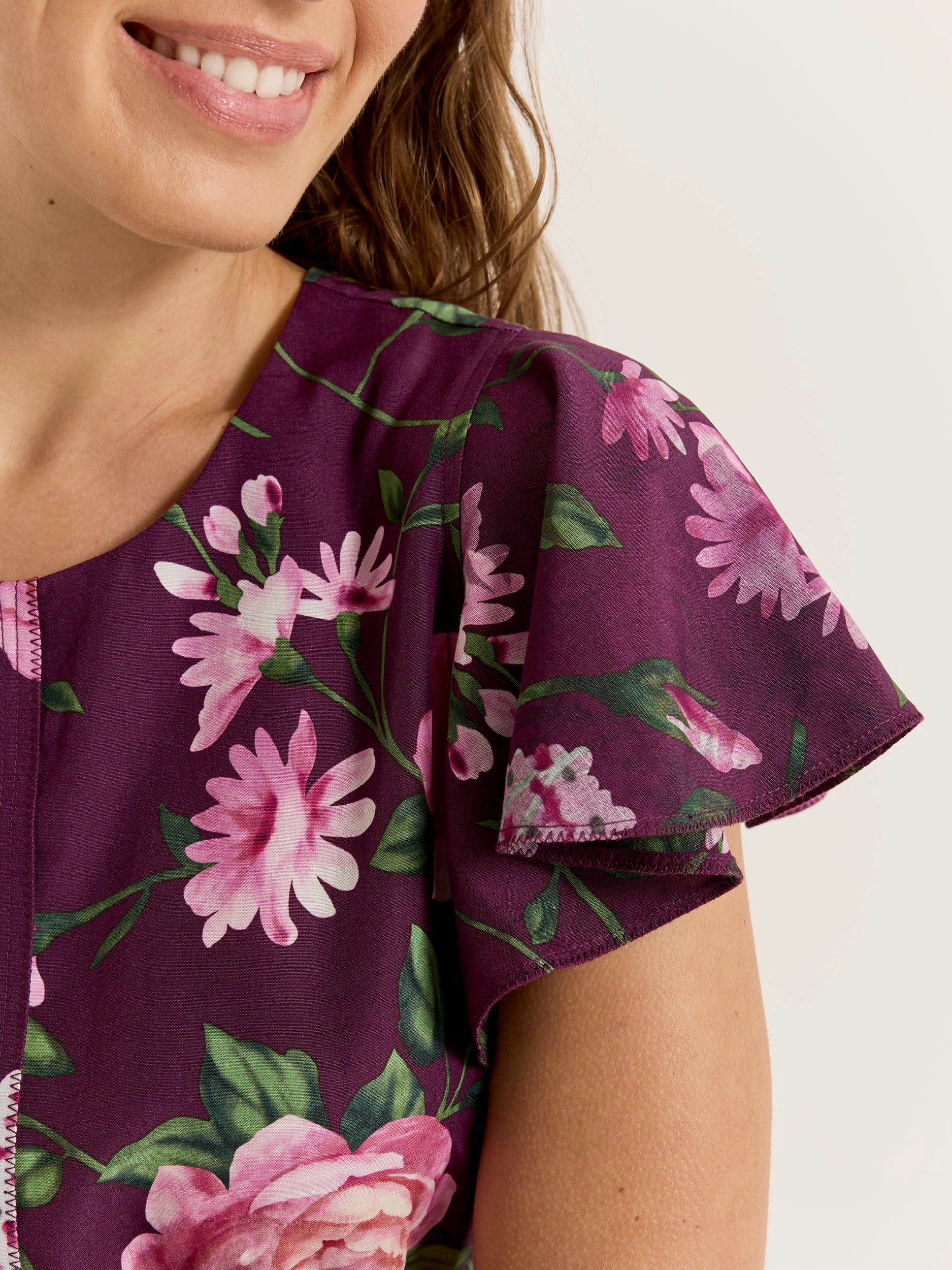 Edge Detail Camellia Midi Dress