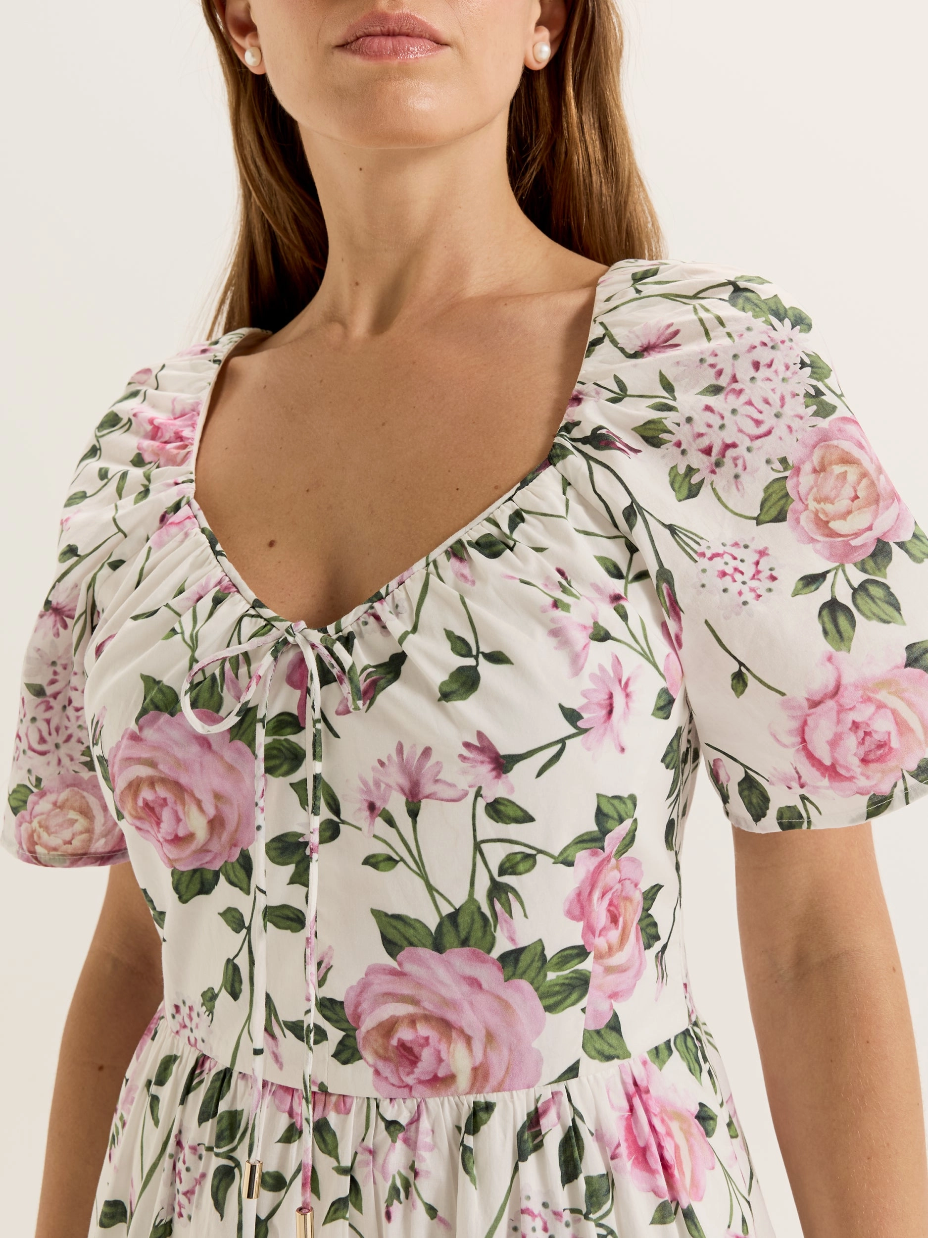 Perfect Fit Wear Silky Silhouette Camellia Sundress