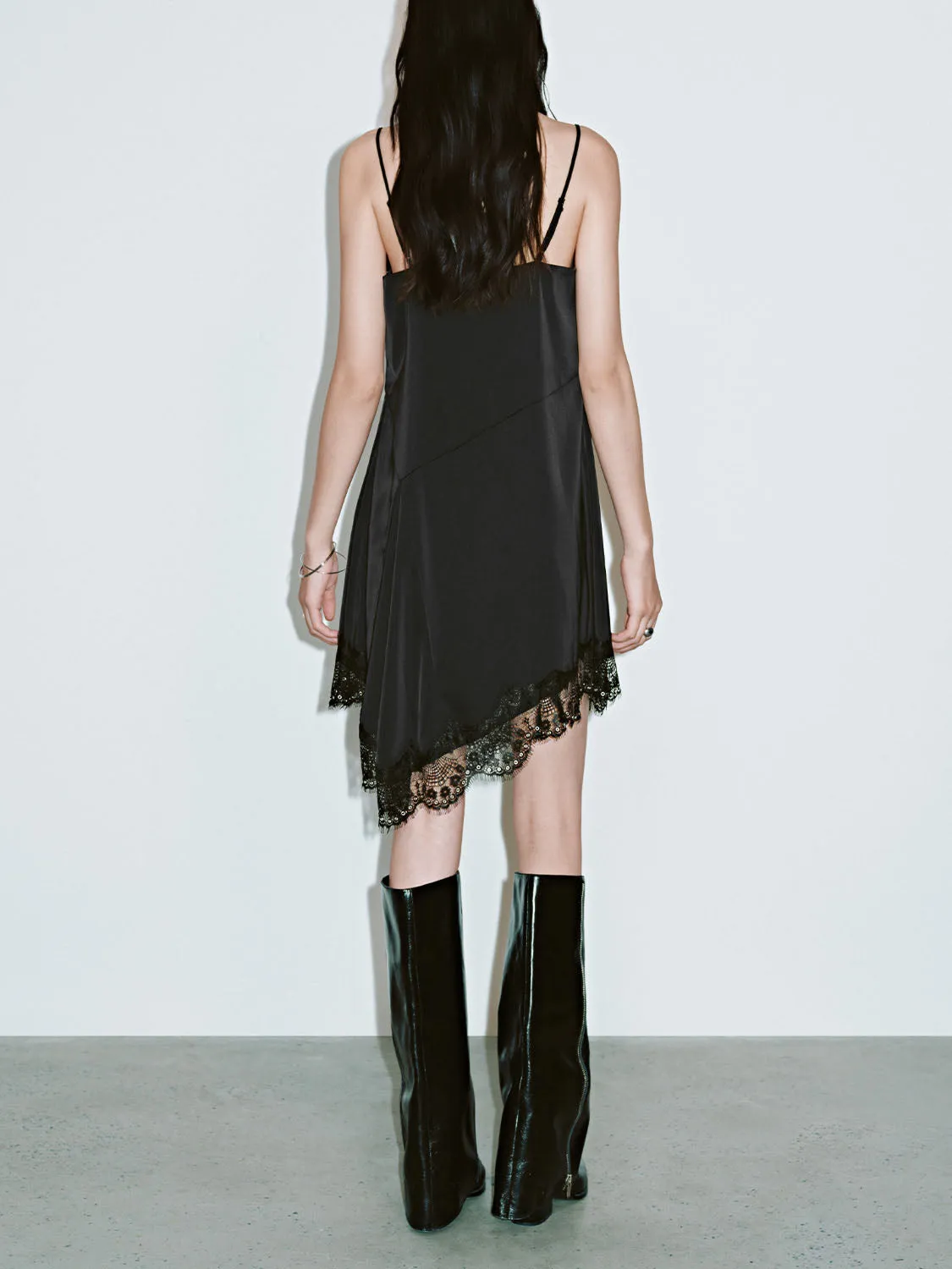 Cami Lace Decor A-Line Dresses