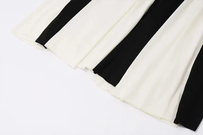 Cami Maxi Women's Summer Cocktail Dress in Contrast Pleated Tones
