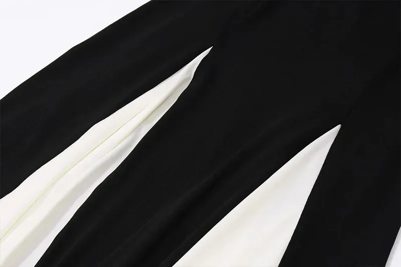 Cami Maxi Women's Summer Cocktail Dress in Contrast Pleated Tones