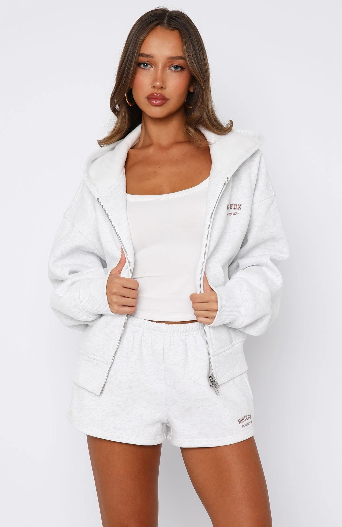 BreathableKnit Fabric Can't Miss It Lounge Shorts Grey Marle/Rose Gold