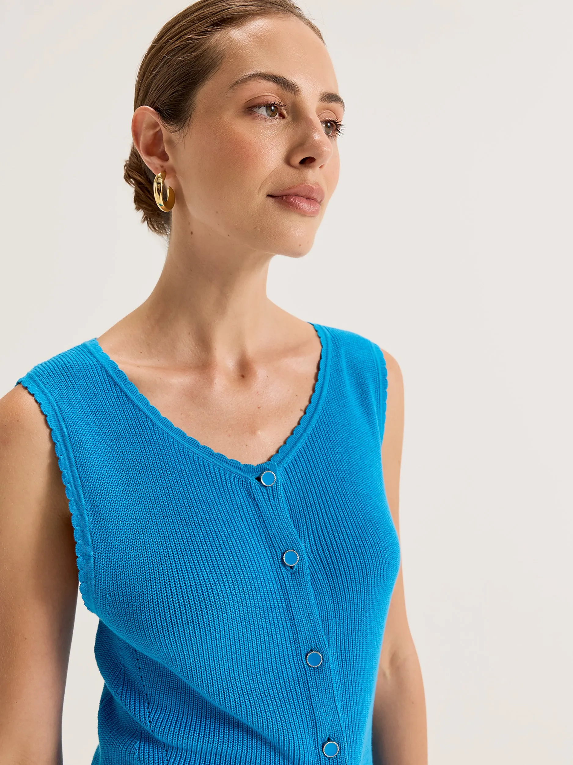 TemperatureRegulating Yarn Canarsie Knit Vest