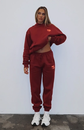 Capsule 9 Star Of The Moment Sweatpants Burgundy TemperatureRegulating Fabric