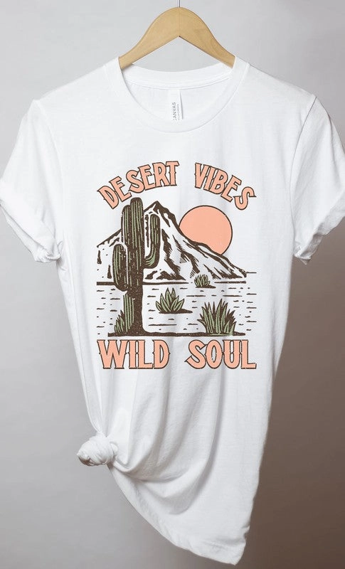 Desert Vibes Wild Soul Graphic Tee S-XL TaglessCollars Low Profile Zipper
