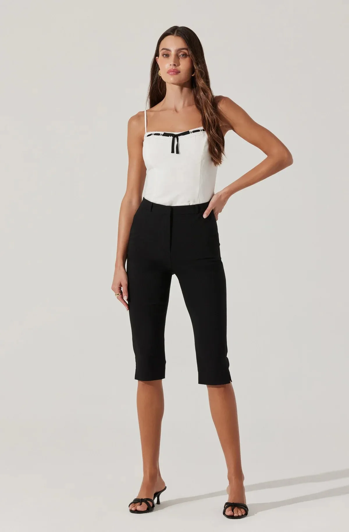 Cardin Capri Pants Anti Cling Finish