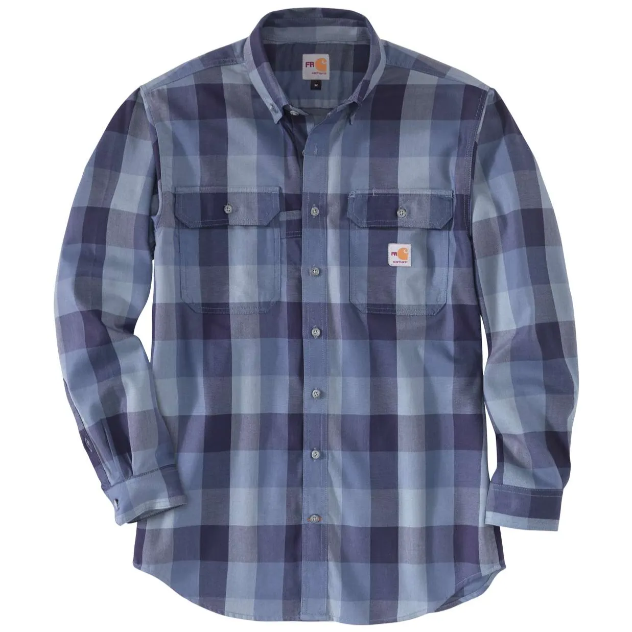 CARHARTT FLAME-RESISTANT FORCE RUGGED FLEX ORIGINAL FIT LONG-SLEEVE NAVY 104507