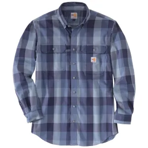 CARHARTT FLAME-RESISTANT FORCE RUGGED FLEX ORIGINAL FIT LONG-SLEEVE NAVY 104507
