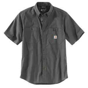 CARHARTT RUGGED FLEX RELAXED FIT MIDWEIGHT CANVAS SHORT-SLEEVE SHIRT 103555