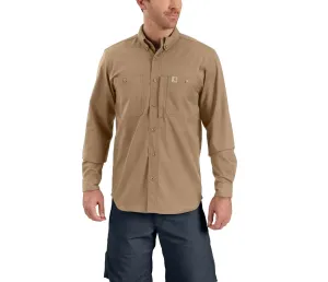 CARHARTT RUGGED PROFESSIONAL SERIES MEN'S LONG-SLEEVE SHIRT DARK KHAKI 102538