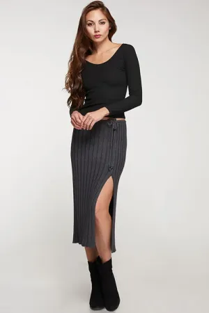 Cashmere Blend Pencil Skirt
