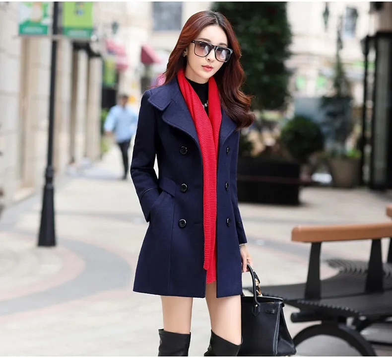 Cashmere Long Coat Slim Fit