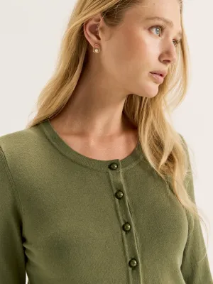 Easy Silhouette Airflow Channel Weave Cassia Cardigan