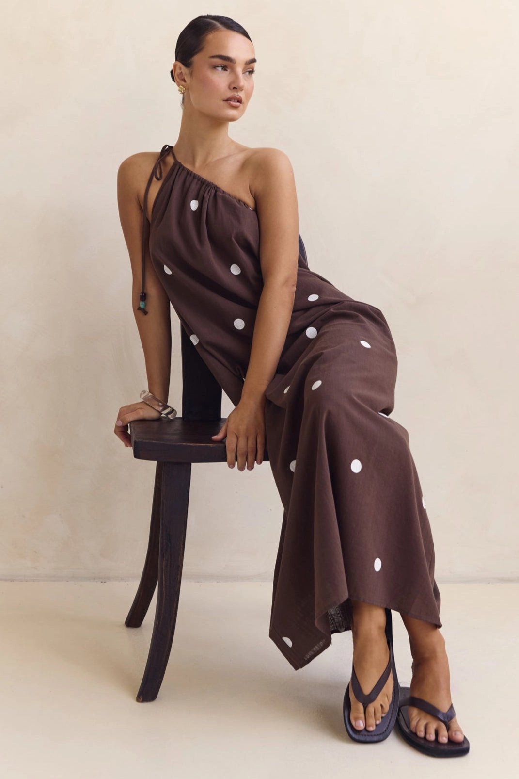 Cassian Maxi Dress (Chocolate) Smart Blend