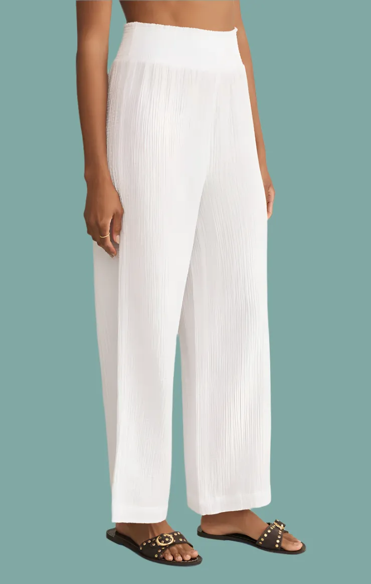 Multi Panel Construction Cassidy Full Length Gauze Pant