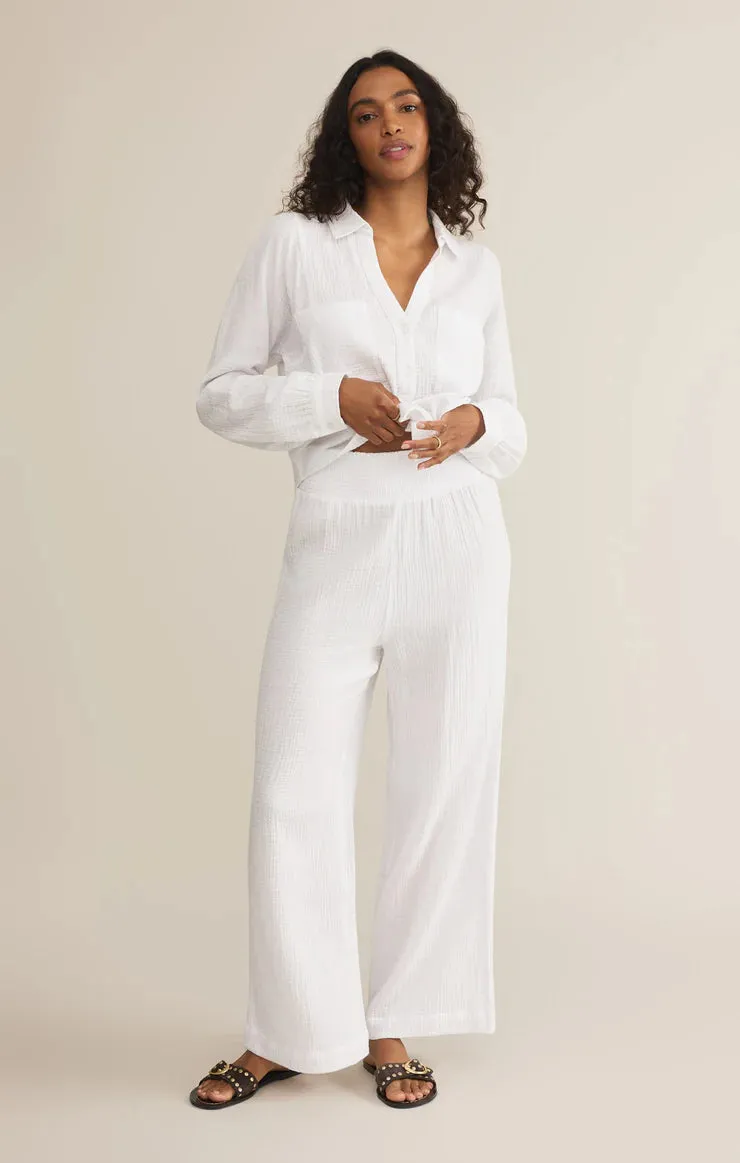 Cassidy Full Length Gauze Pant ripstop fabric