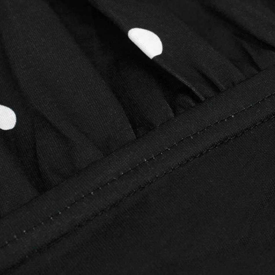 Casual Dotted Long-sleeve Nursing Dress