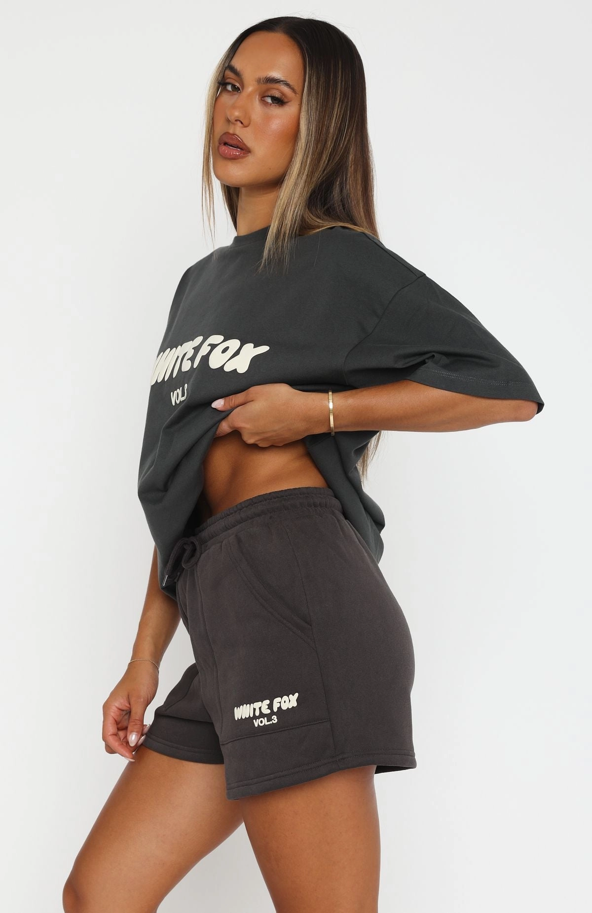 Offstage Lounge Shorts Shadow Layered Neckline Jacquard Pattern