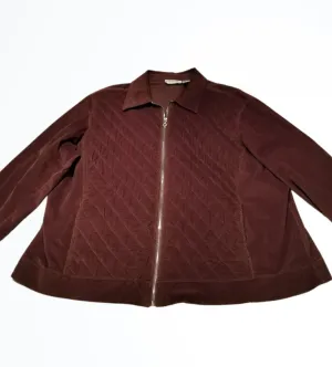 C.D. Daniels Brown Small Corduroy Zip Blazer Size 2XL