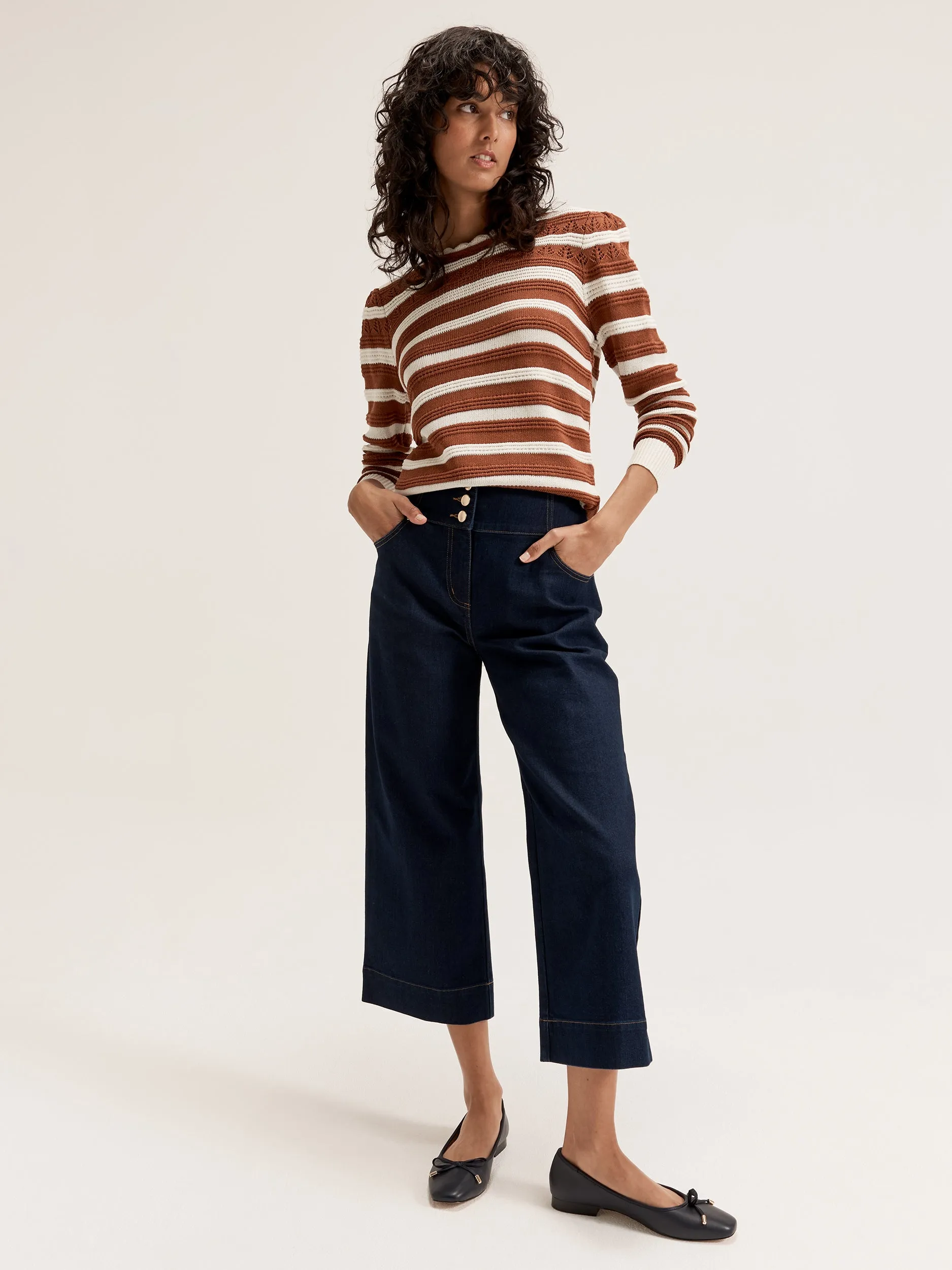 Celeste Stripe Jumper Lightweight Design Indoor style