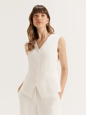 Elasticized Waistband Celine Vest