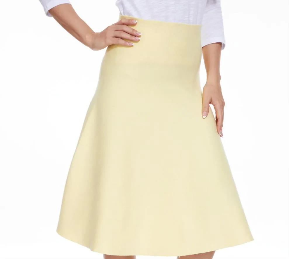 Amazing MM Skirt - Year Round Light Yellow Gentle Vibe Satin feel